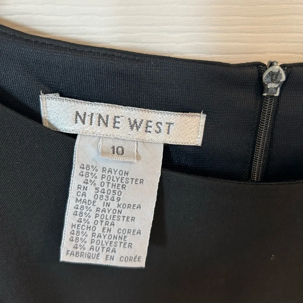 Nine West Black Sleeveless Sheath Dress - Picture 2 of 3